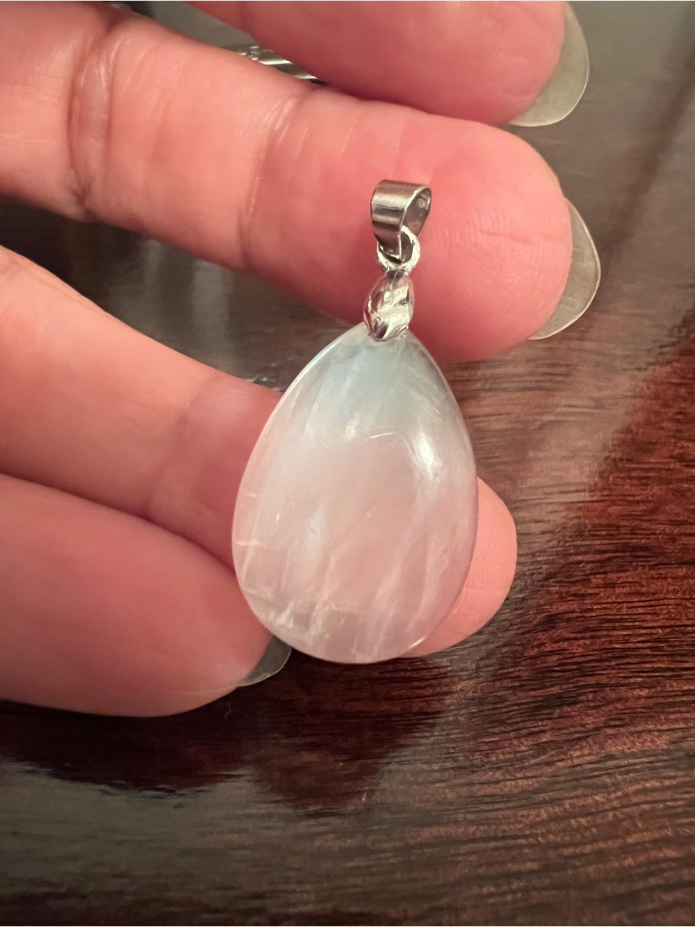 blue moonstone high quality pendant 925 silver